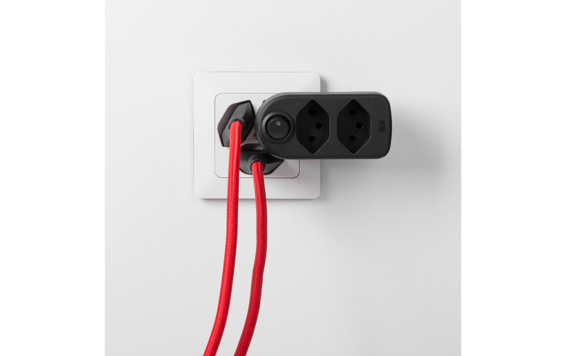 Abzweigstecker maxADAPTturn, 2 x Typ 13, Drehbar 320°Abzweigstecker 250 V für bis zu 2 Geräte