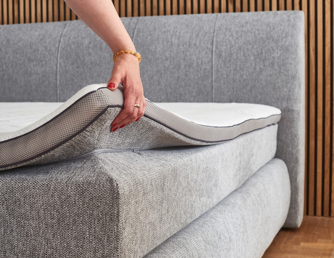 Boxspringbett CODY 240 x 200 cm grau