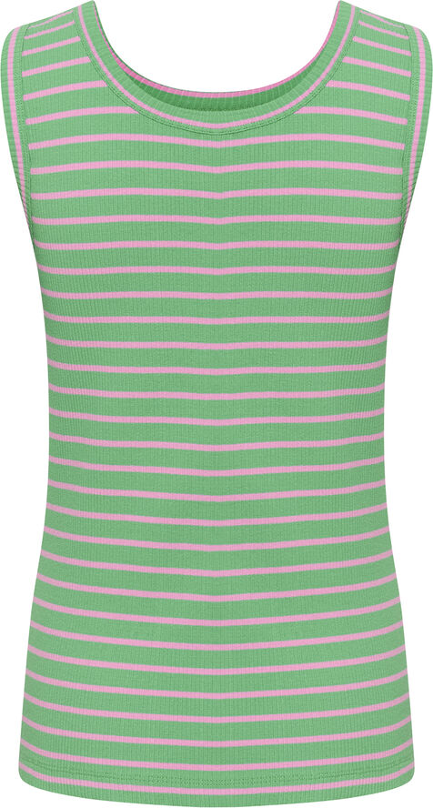 Culture CUdolly Tanktop Green/pink stripe