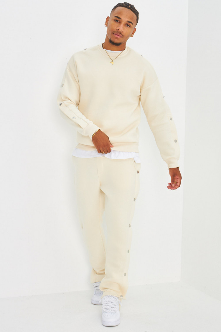 Ensemble 2 pièces sweat + jogging beige