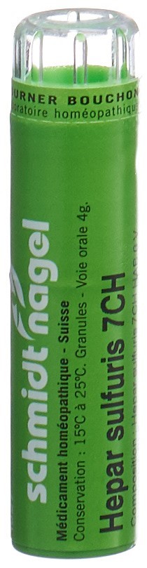 SCHMIDT-NAGEL Hepar sulfuris Gran 7 CH 4 g