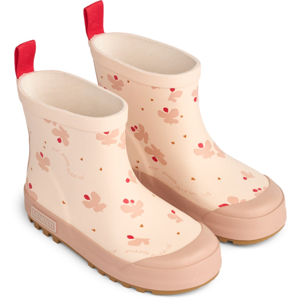 Køb LIEWOOD Mini Butterfly / Apple Blossom Tekla Printed Gummistøvler
