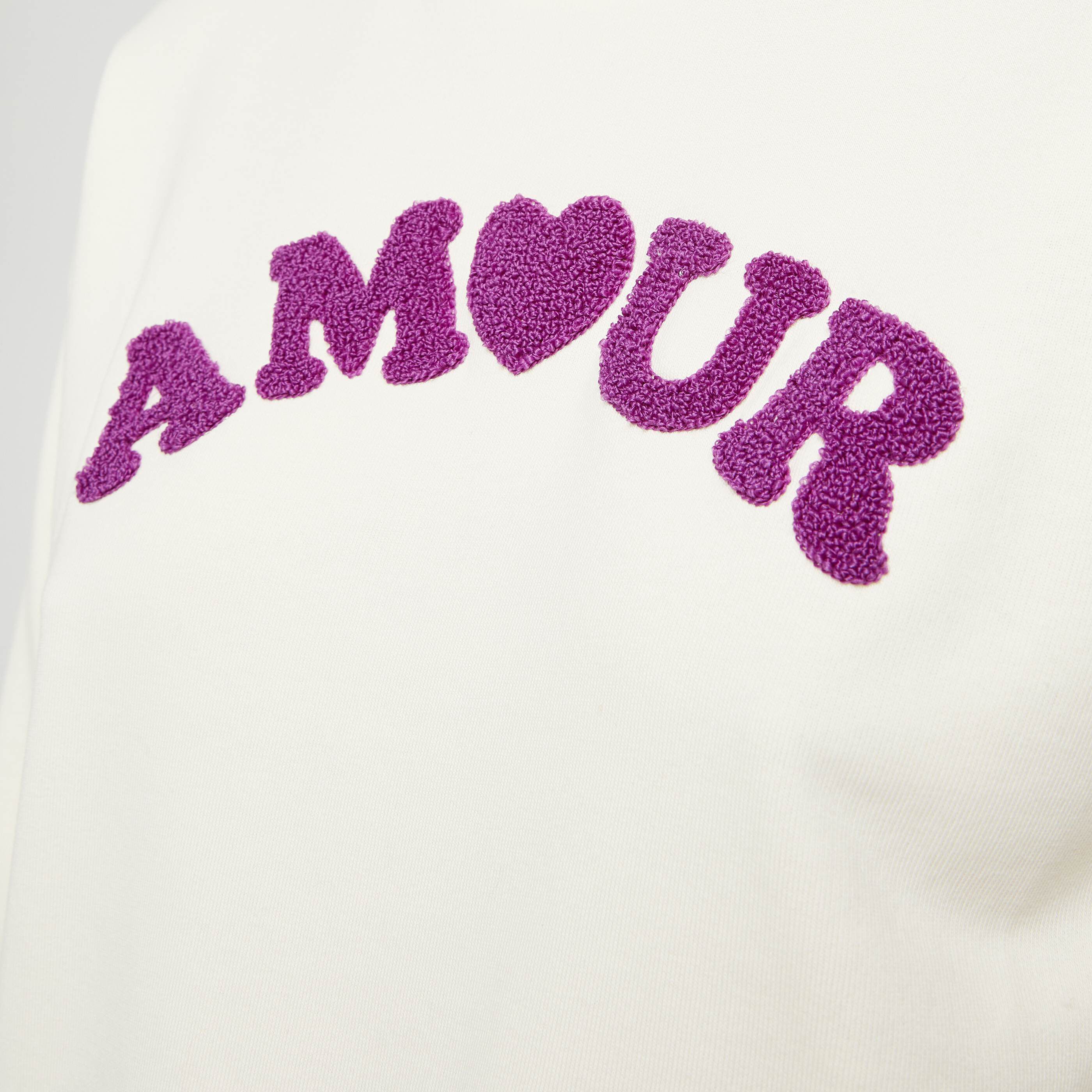 Sweatshirt Amour femme - BLANC CASSE