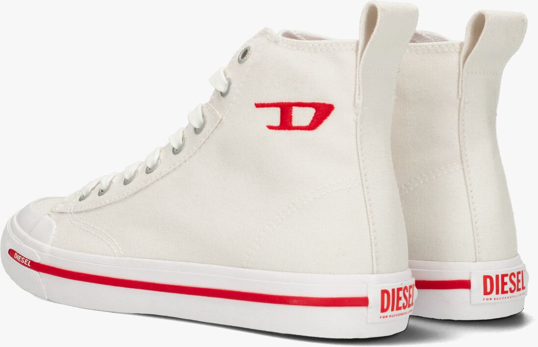 DIESEL witte diesel hoge sneaker s-athos mid dames