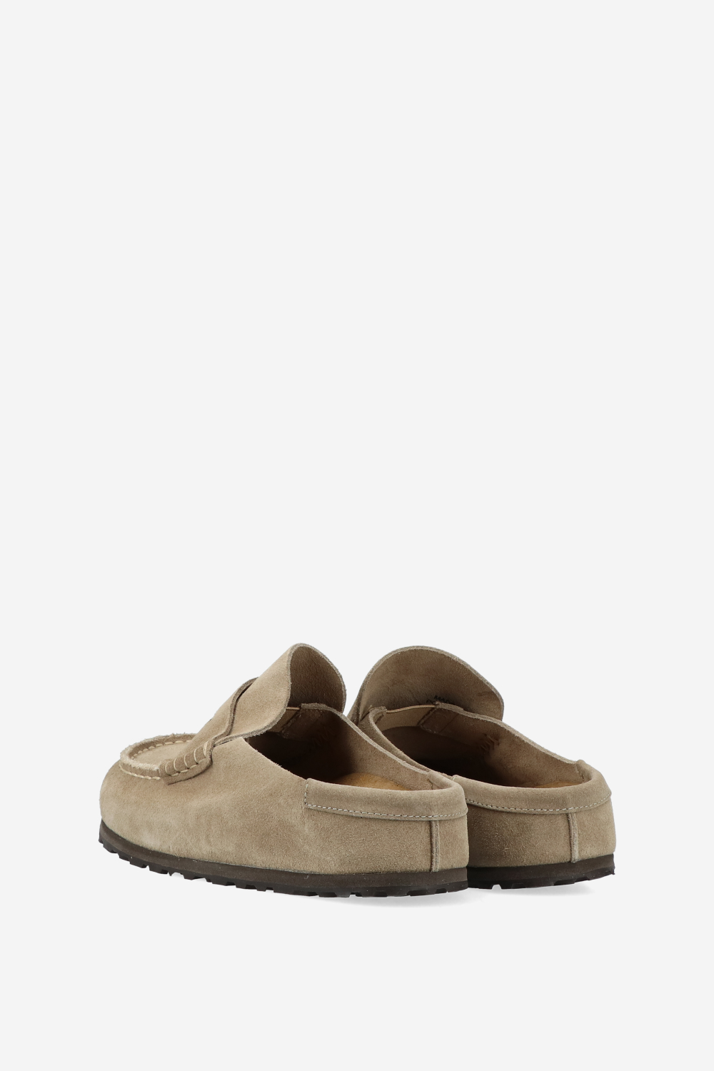 Naples wrapped suede clogs