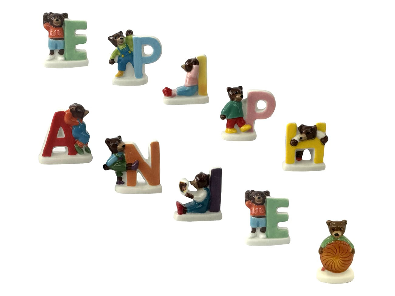 Fèves - l'Épiphanie de petit ours brun - Collection 2025 - Sachet de 10 fèves - THÉMA