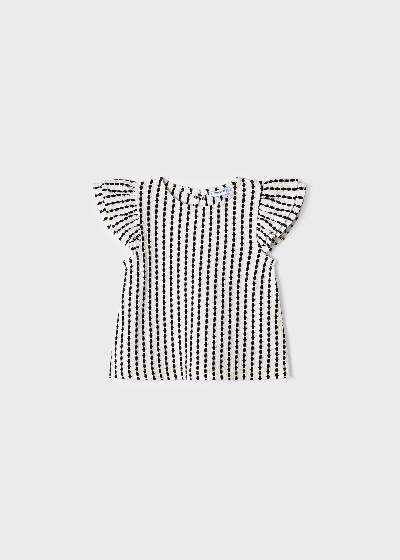 Camiseta feminina de manga curta com estampa texturizada