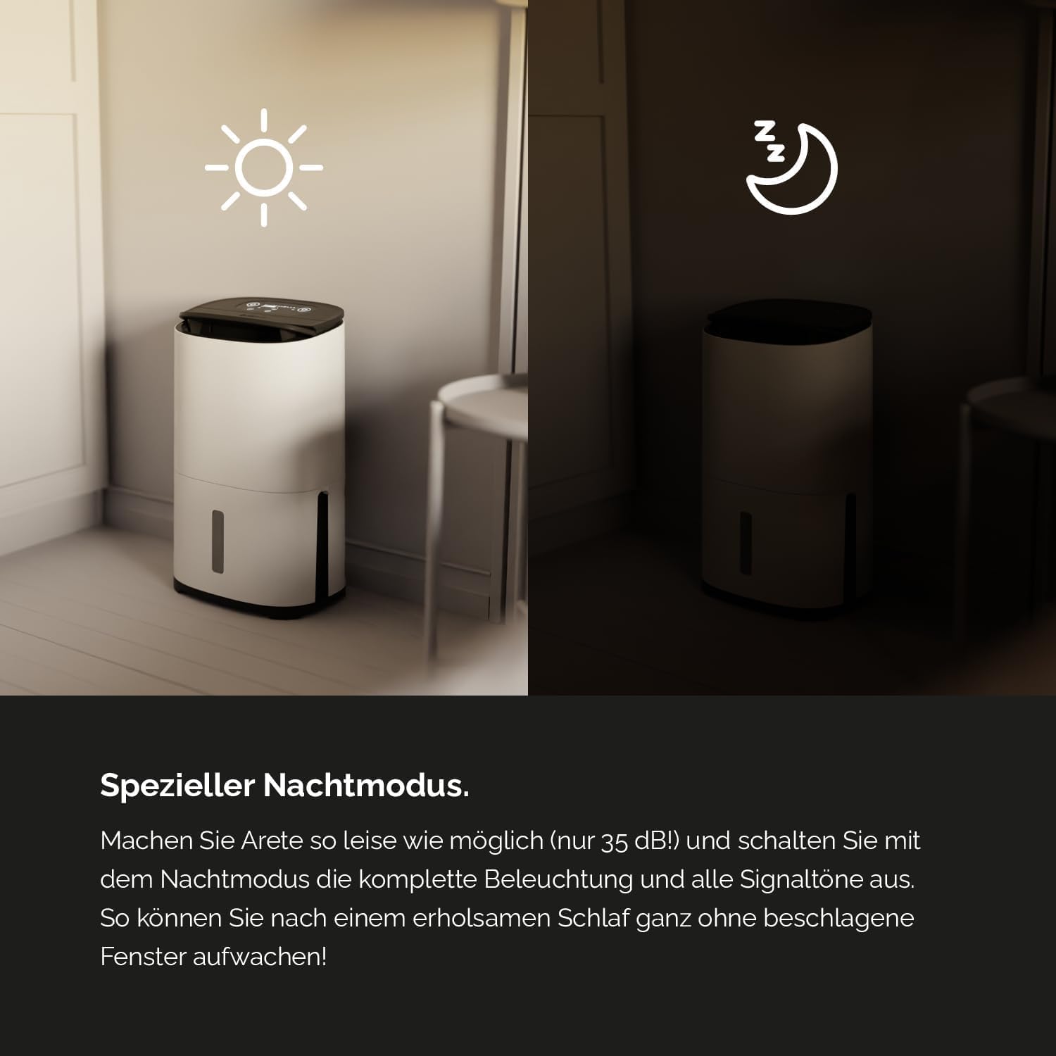 Meaco MeacoDry Arete® Two 10L Luftentfeuchter & HEPA-H13-Luftreiniger, Meaco-WLAN-App, intelligenter Feuchtigkeitsmodus, Wäschemodus, Stromsparmodus, leiser Modus, senkt Feuchtigkeit, 5 Jahre Garantie