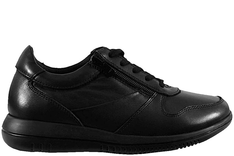 GREEN COMFORT LEAF SKO I SORT GLAT SKIND