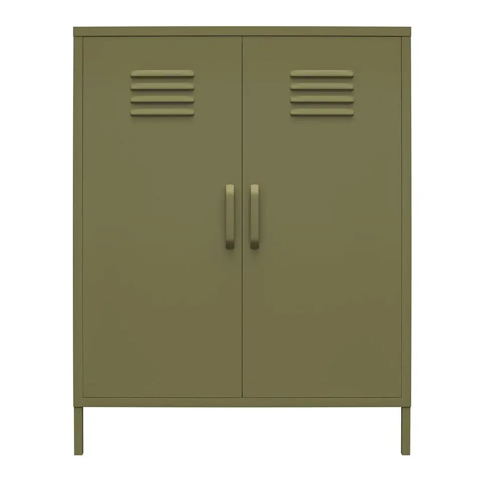 Bradford - Wandkast met 2 groene metalen deuren