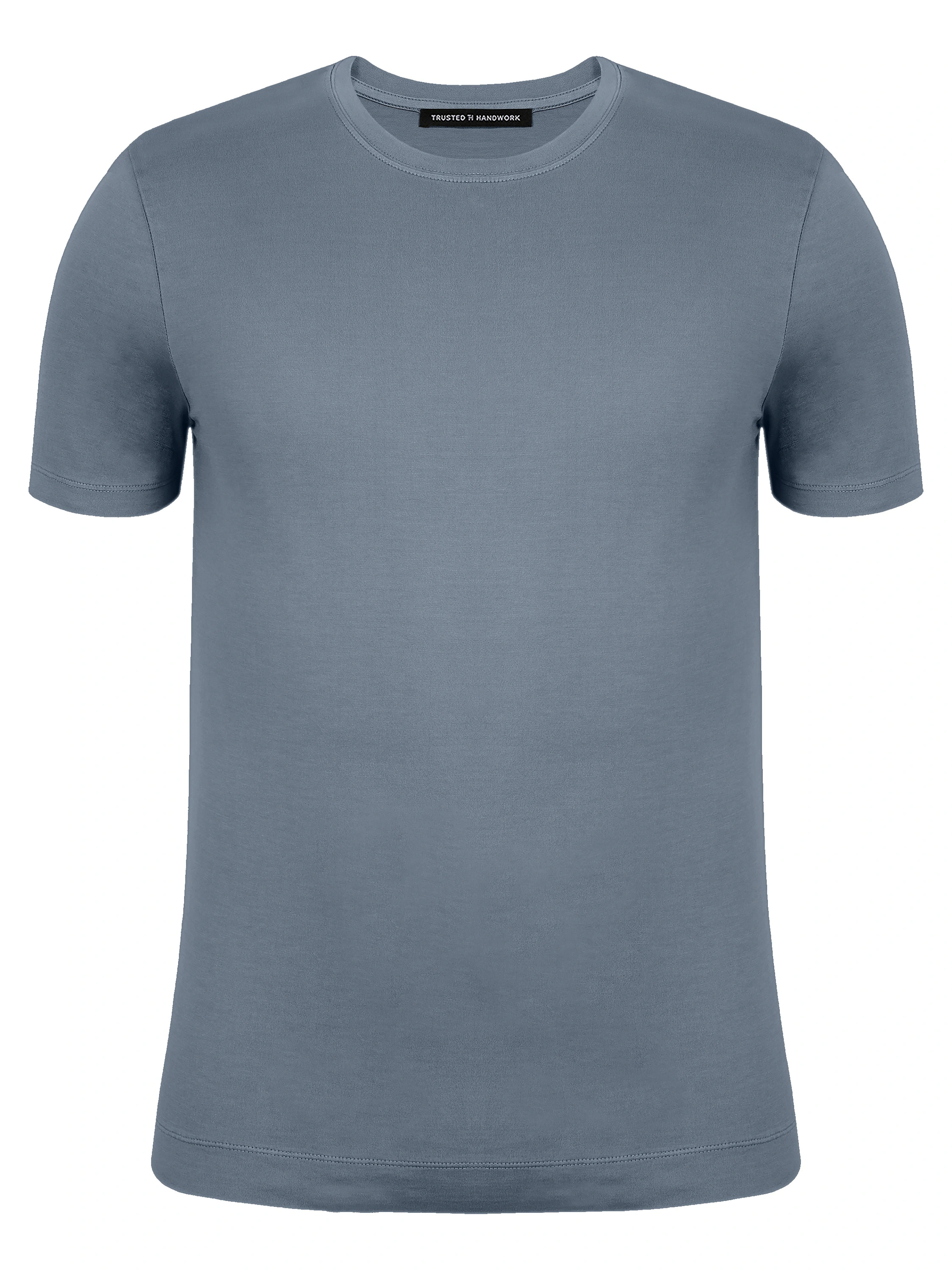 TRUSTED HANDWORK Round Neck 1/2-Sleeve T-Shirt