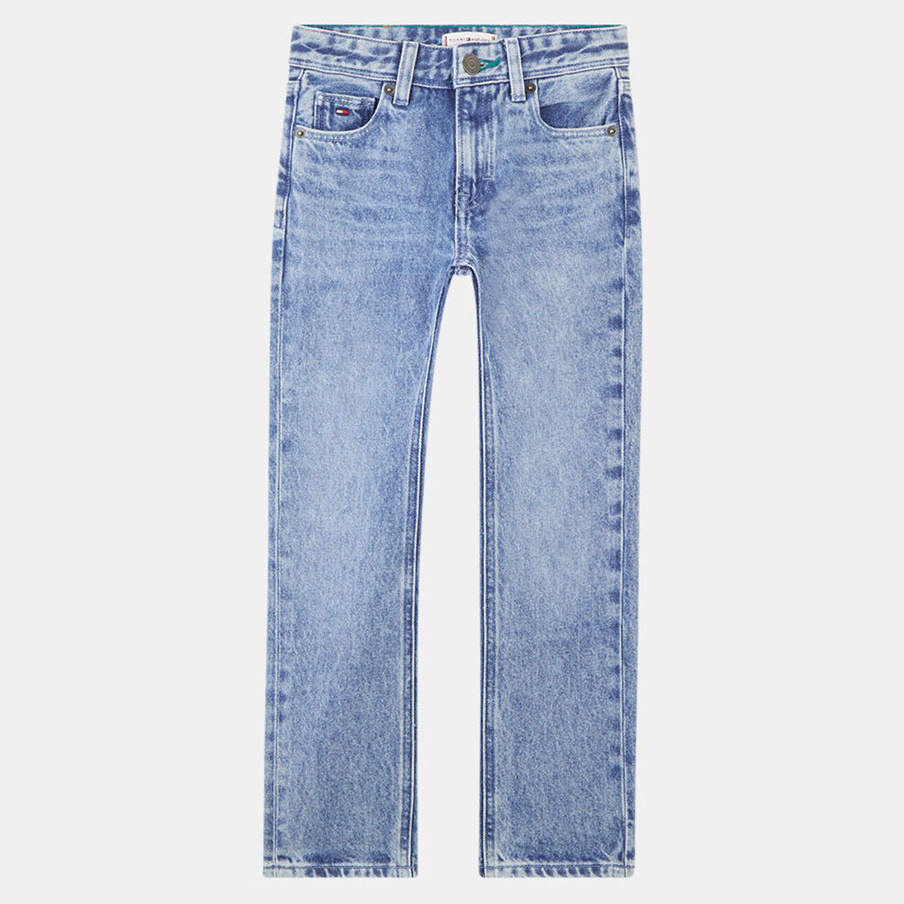 Tommy Hilfiger Jean en Coton recyclé coupe droite bleu
