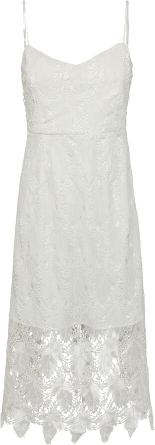 YAS YASTONI STRAP MIDI DRESS - CELEB Gardenia