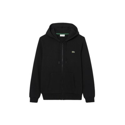 Sweatshirt zippé à capuche homme en coton LACOSTE