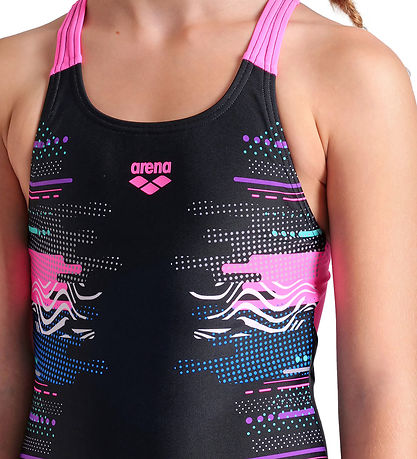 Arena Badeanzug - Rhythmus - Black Multi/Black