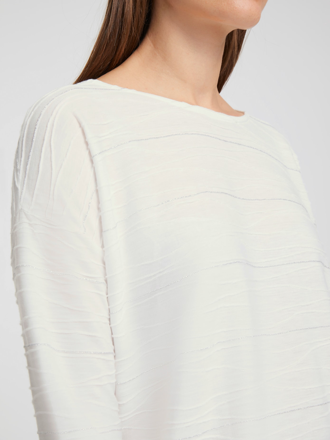 T-shirt motif structuré tendance