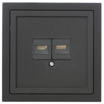 GAMMA Denali Stopcontact UTP Mat Zwart