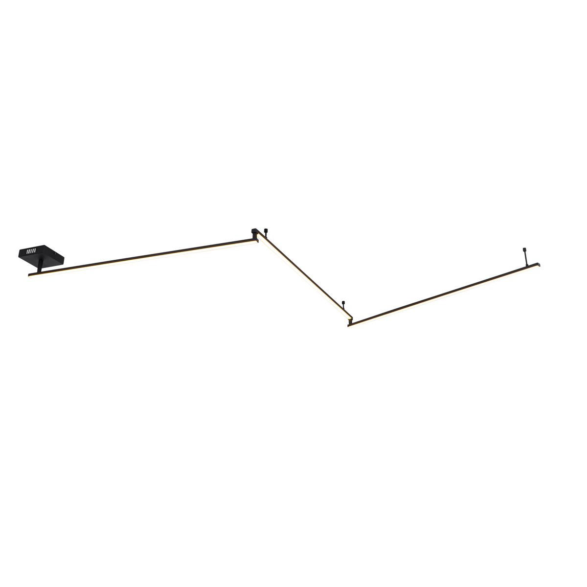 Plafondlamp zwart 300 cm incl. LED 3-staps dimbaar verstelbaar - Annuschka