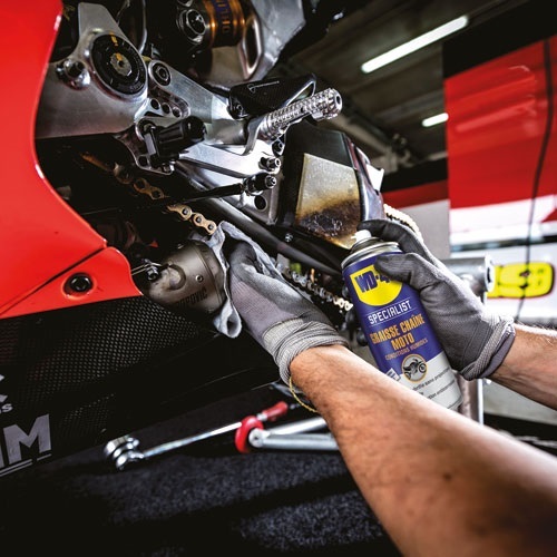 Graisse Chaîne Moto conditions humides WD-40 Specialist - Aérosol de 400 ml
