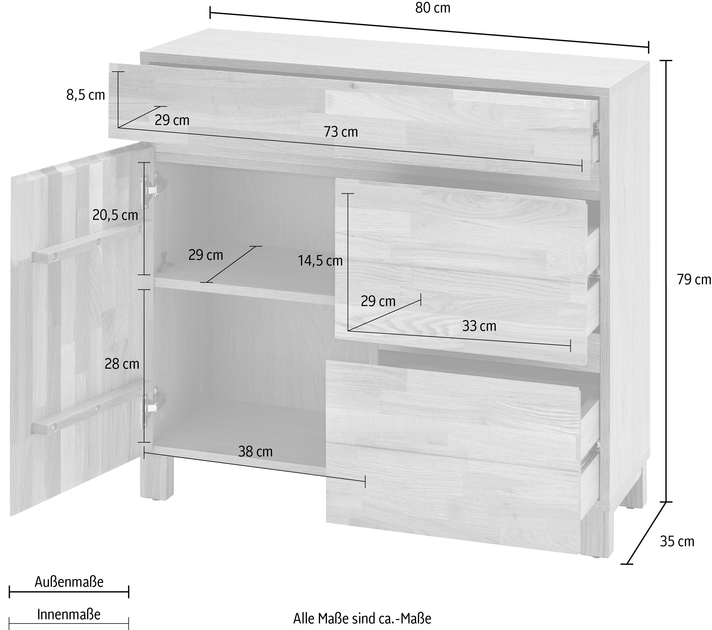 Home affaire Badkommode »Kaika« Breite 80 cm