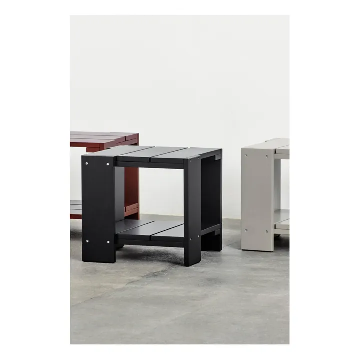 Hay Table basse outdoor Crate en bois | Noir