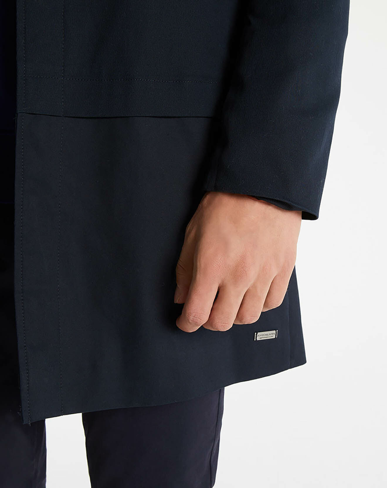 Scotch & Soda Imperméable Bimatière bleu marine