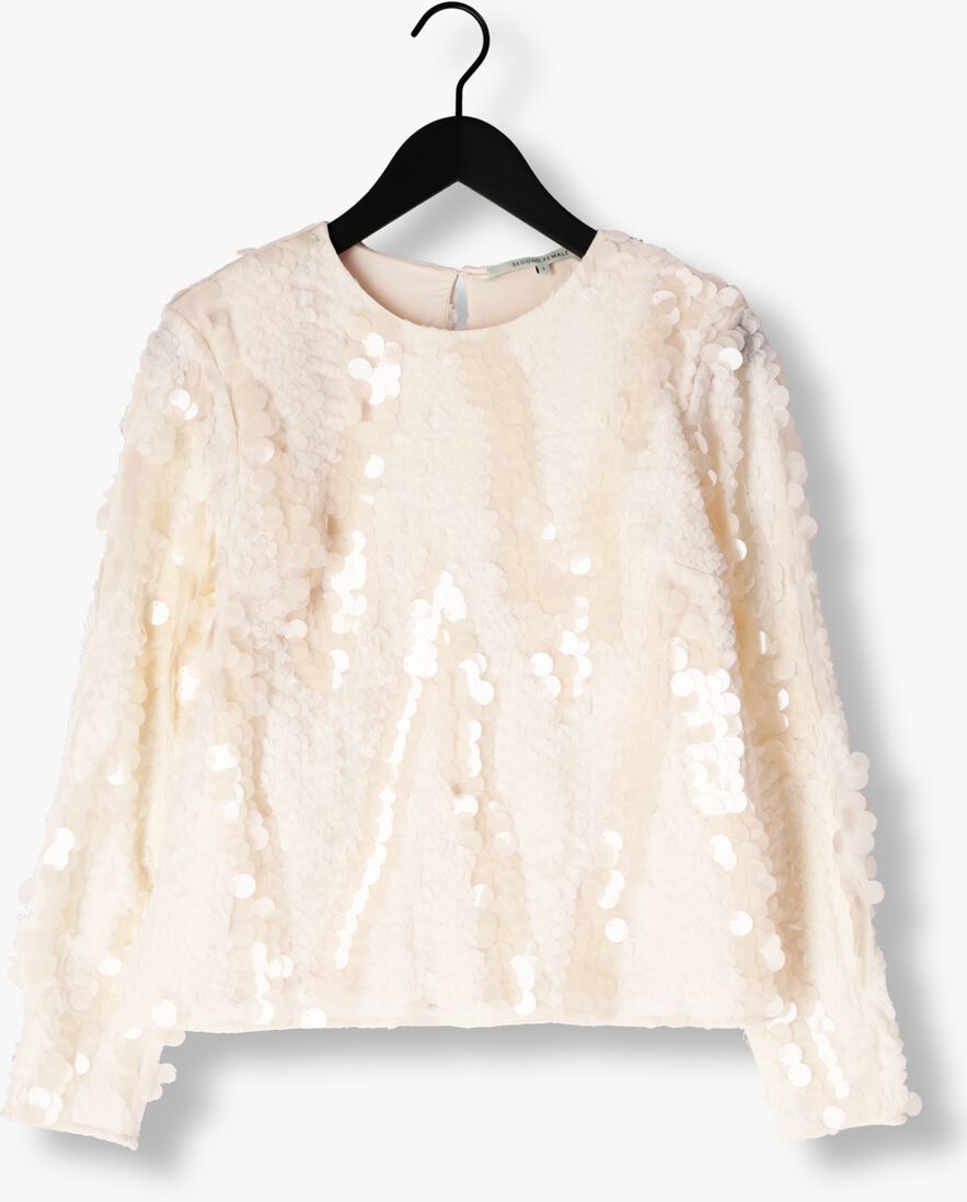 creme second female blouses glimmer blouse