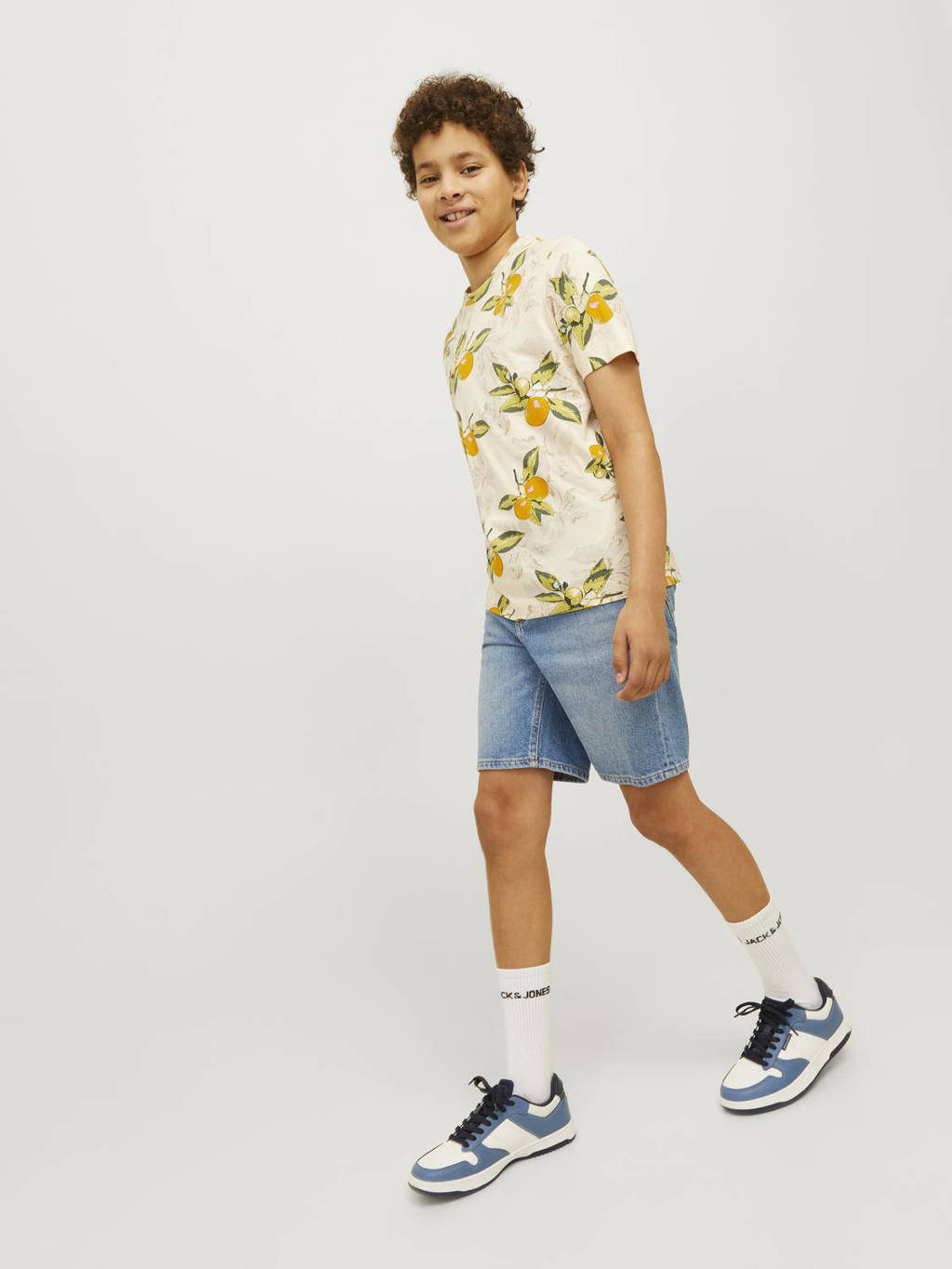 JACK & JONES denim short JJICHRIS JJORIGINAL blue denim