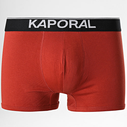 Lot De 3 Boxers Quad Noir Camel Orange