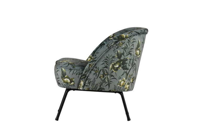 WOOOD Vogue fauteuil fluweel zwart