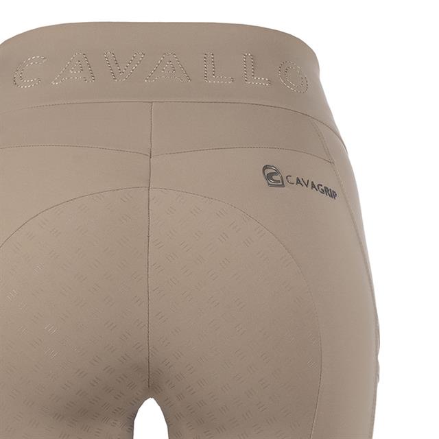 Paardrijlegging Cavallo CAVALLeah Grip RL Full Grip Lichtbruin