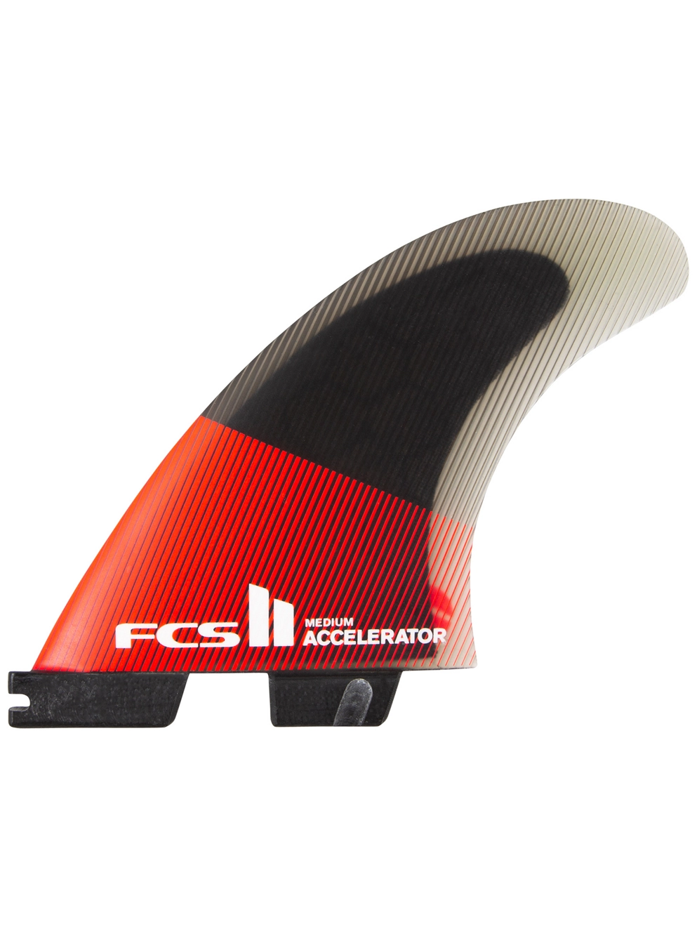 FCS II Accelerator PC Lrge Tri Retail Fin Set red/black