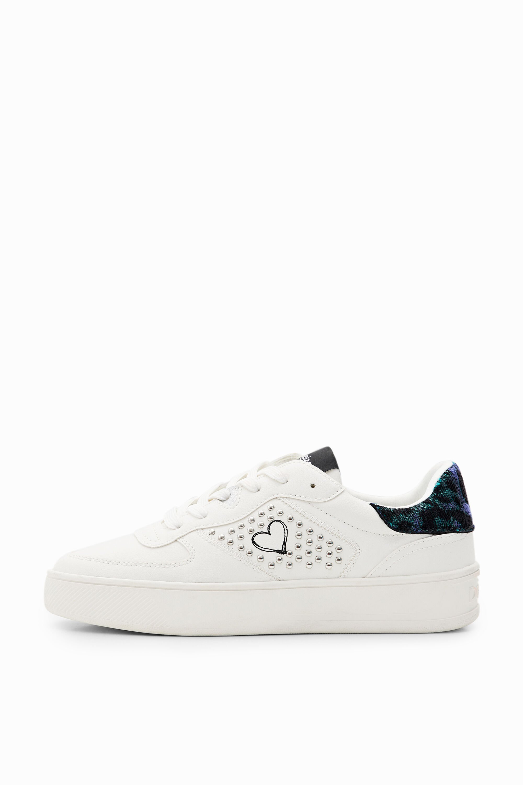 Baskets plateforme cœur