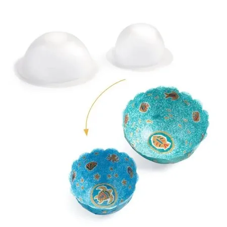 Djeco DIY: Schalen basteln blau