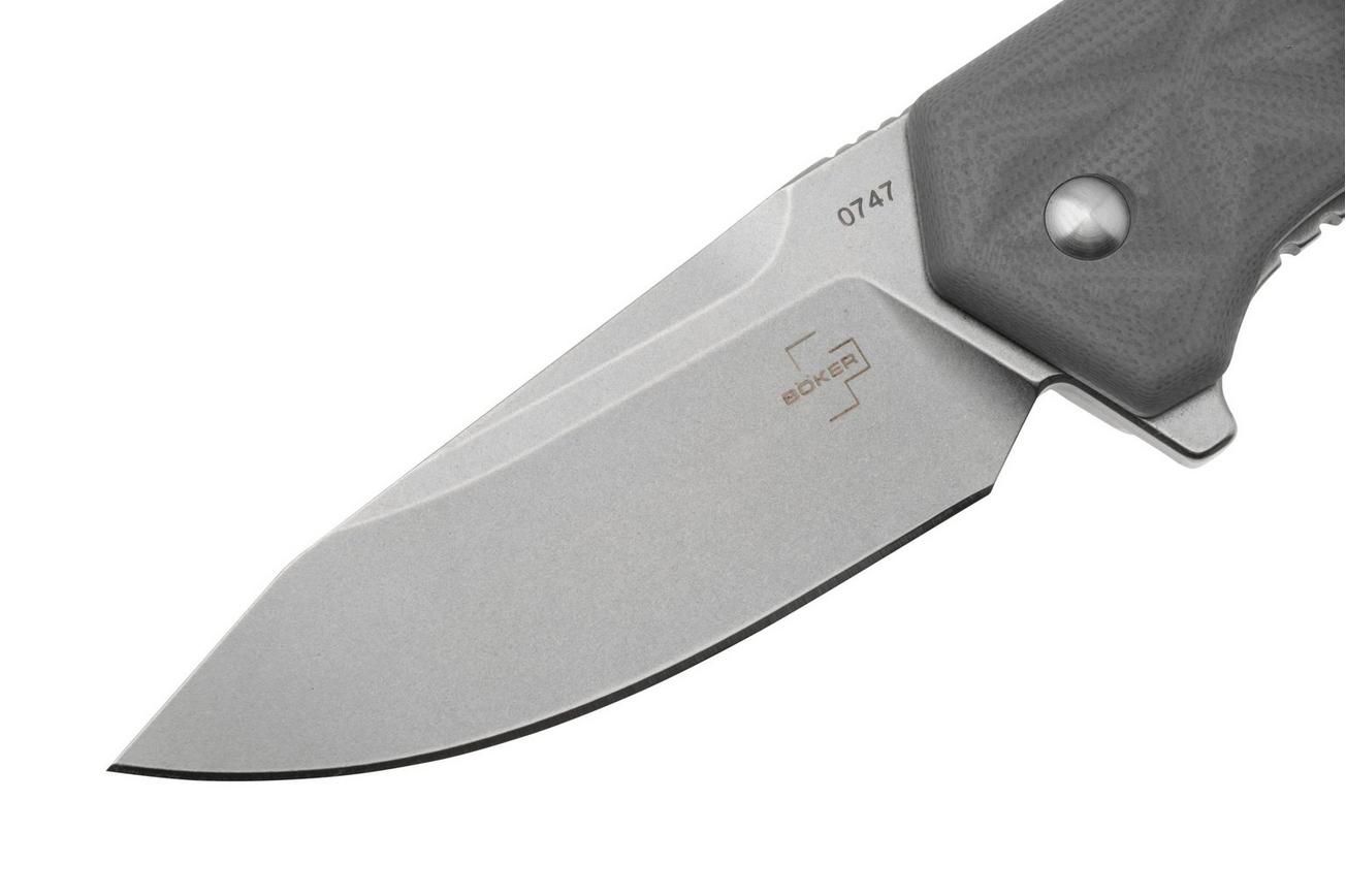 Böker Plus Gemtek 01BO553, D2, Grey G10, zakmes, Alessandra de Santis design