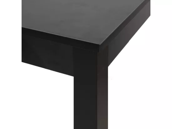 Table de bar MDF noir 115x55x107 cm