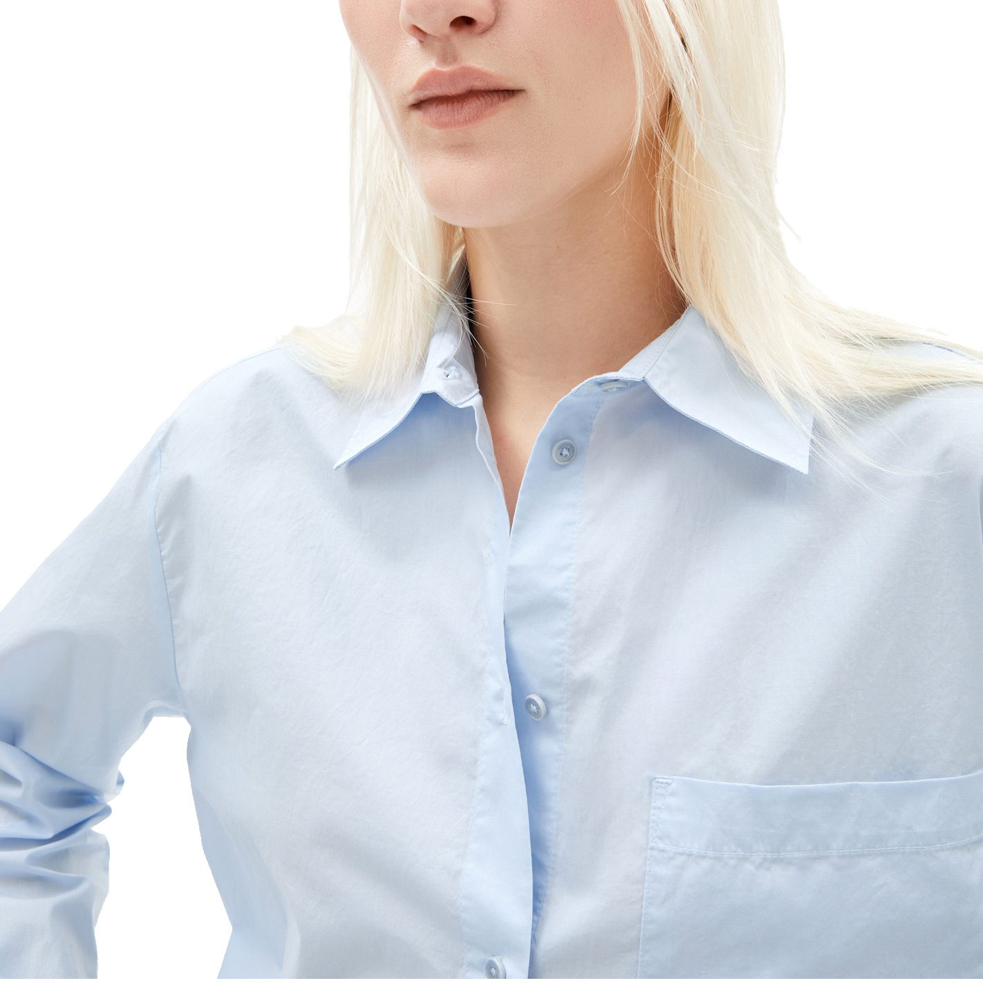 Armedangels Maalgaa Bluse Damen morning sky