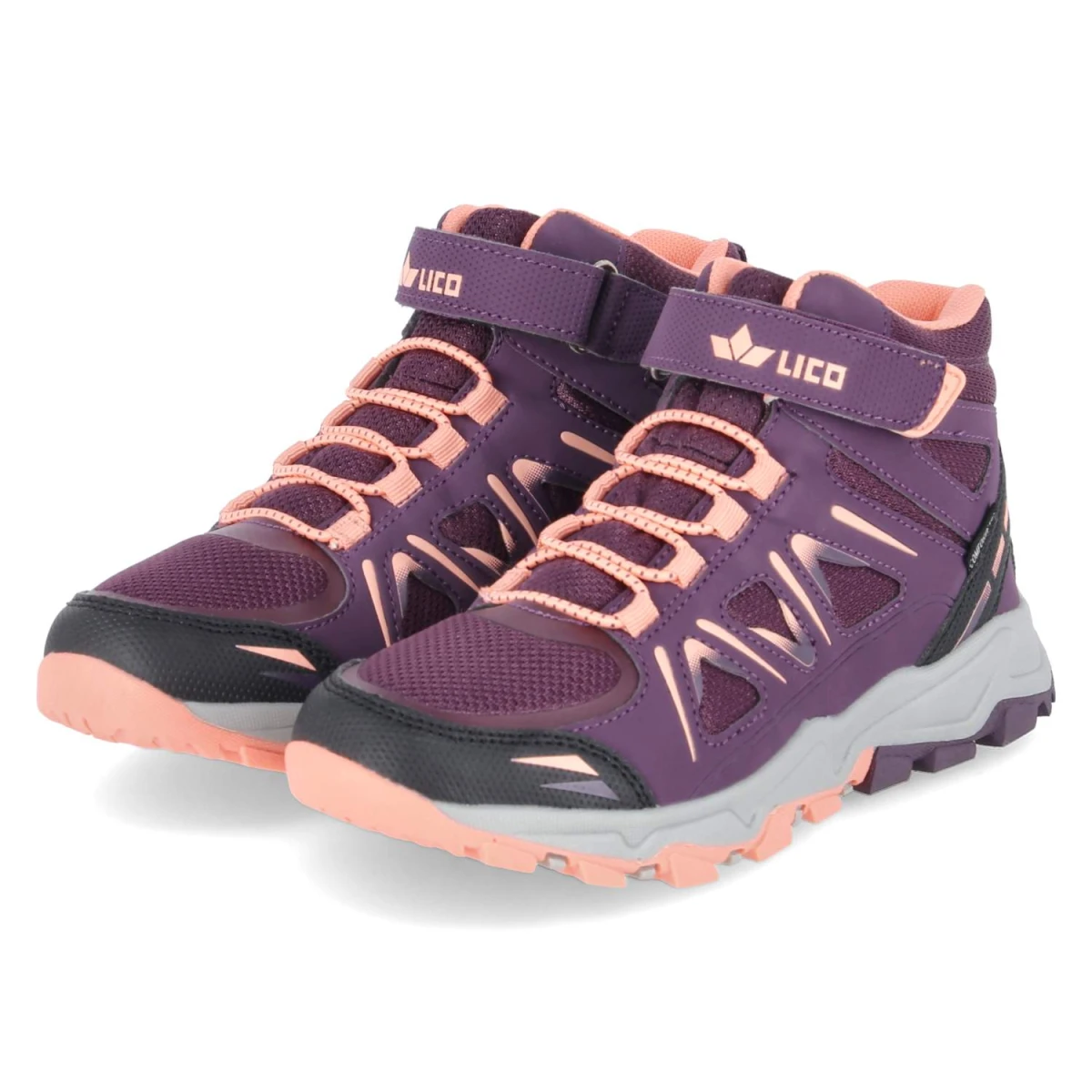 LicoOutdoorboots ALLEN HIGH VS - bordeaux/pink