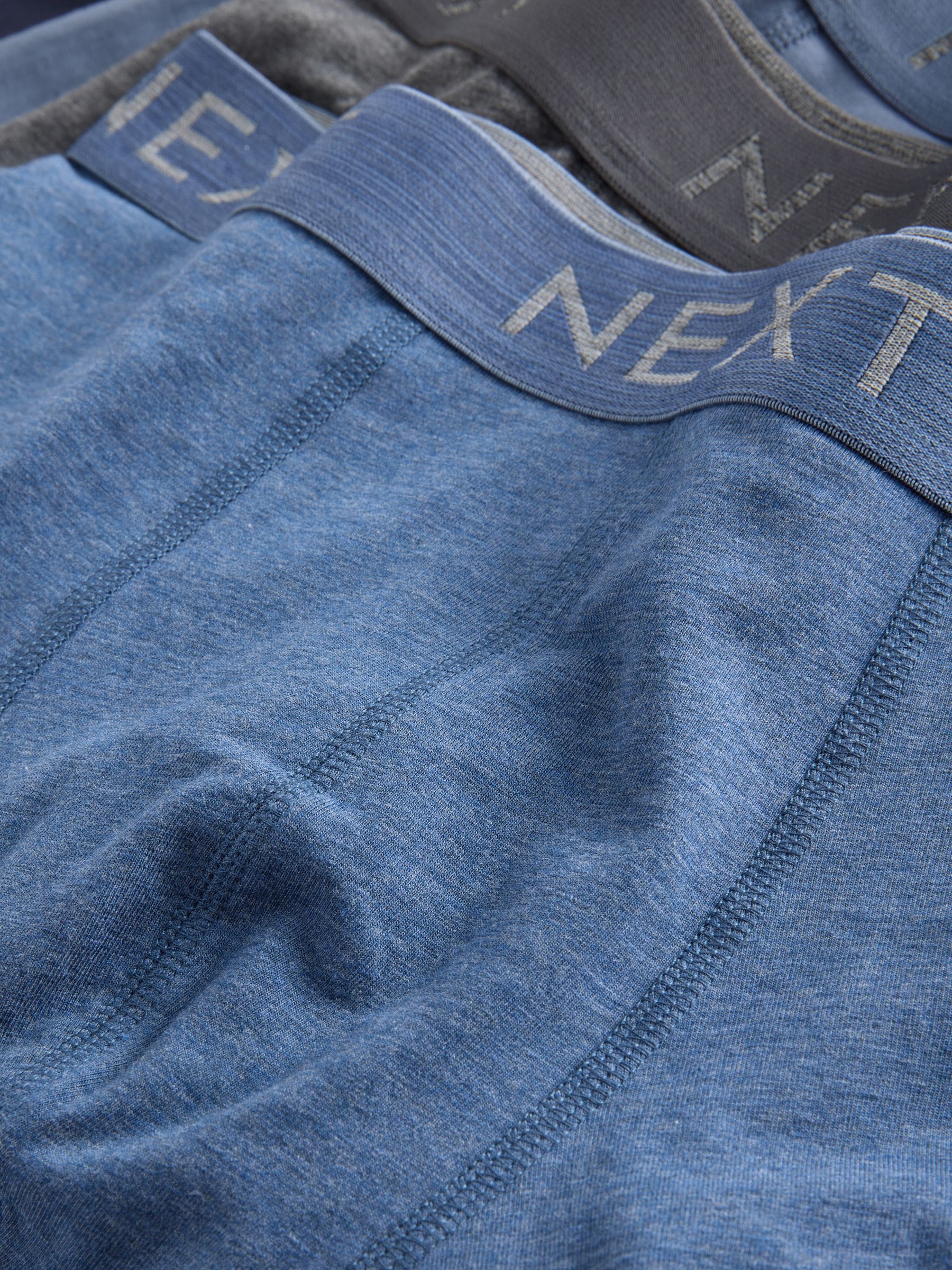 Blauw/grijs/zwart - Verpakking van 5 trunks boxer