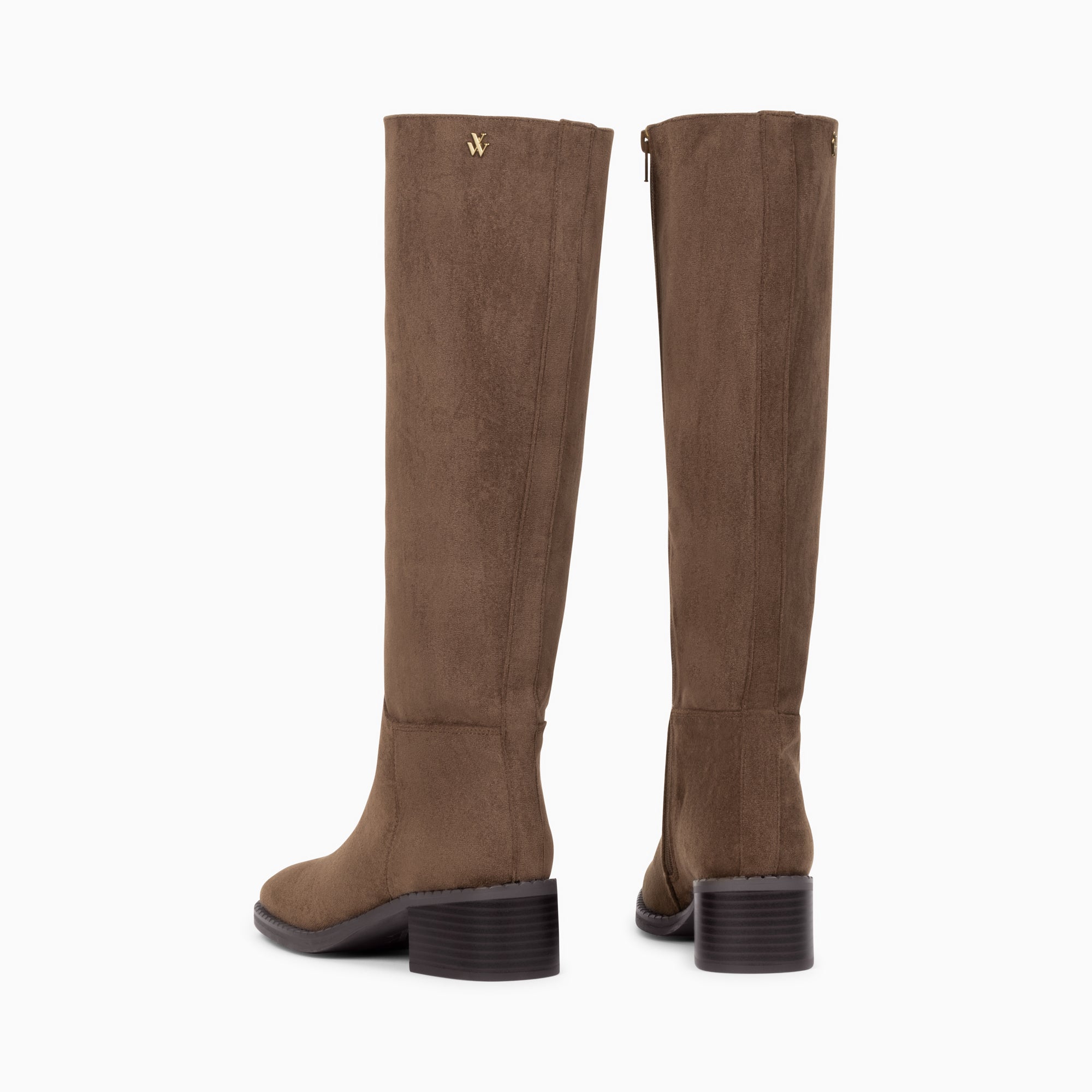 Bottes, Cuissardes-Bottes Irina taupe en suédine