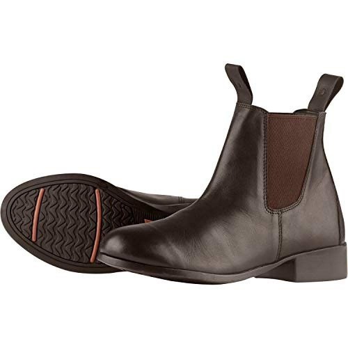 Botas de montaria infantis Elevation, em couro marrom.
