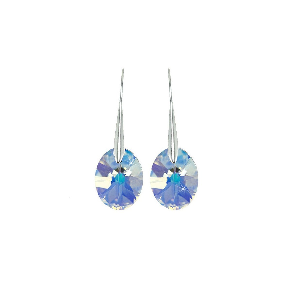 Boucles d'oreilles SC Crystal ornées de Cristaux scintillants