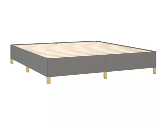 Sommier à lattes de lit Gris foncé 180x200 cm Tissu