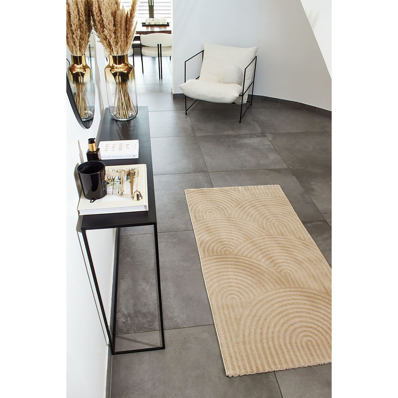 Nazar Rugs Tapis Bianca 157 beige - 80x150 cm
