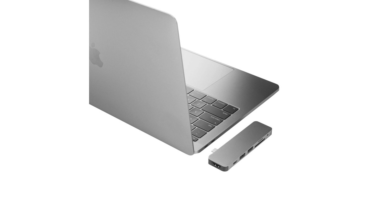 HyperSOLO 7-in-1 USB-C Hub dockingstation  (Donkergrijs)