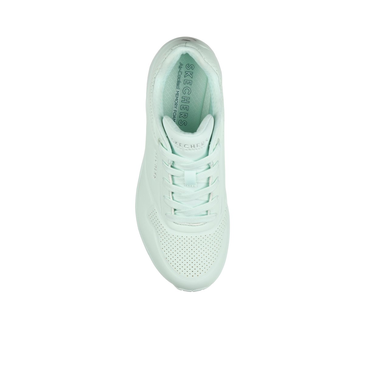 2X les points-Uno_soa-l-Baskets - Talon plat - Vert Clair