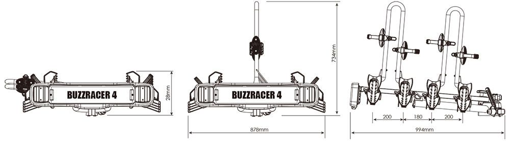 Buzzrack  Buzzracer 4 - Fahrradträger kaufen | Bike-Discount