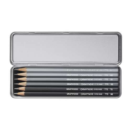 CARAN D'ACHE® GRAPHITE LINE, 6er-Set GRAFWOOD Stifte