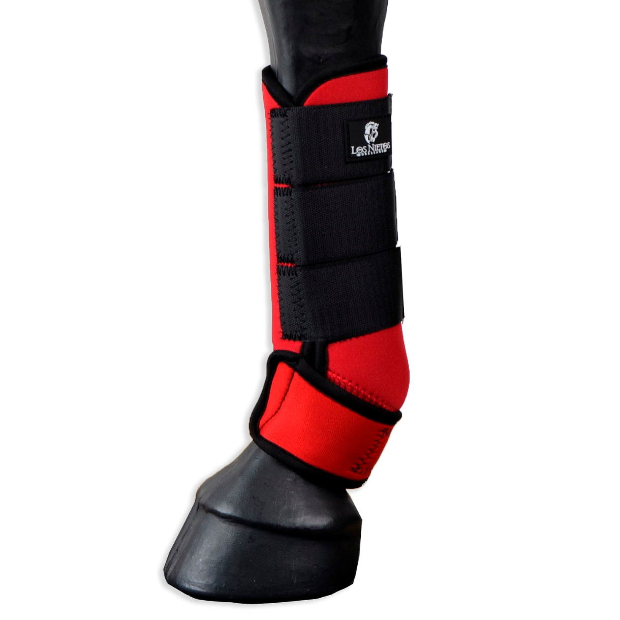 Protetor Softopren, conjunto de um par | Vermelho | Equipamento para Cavalos | Selaria Los Nietos | Tradição Artesanal