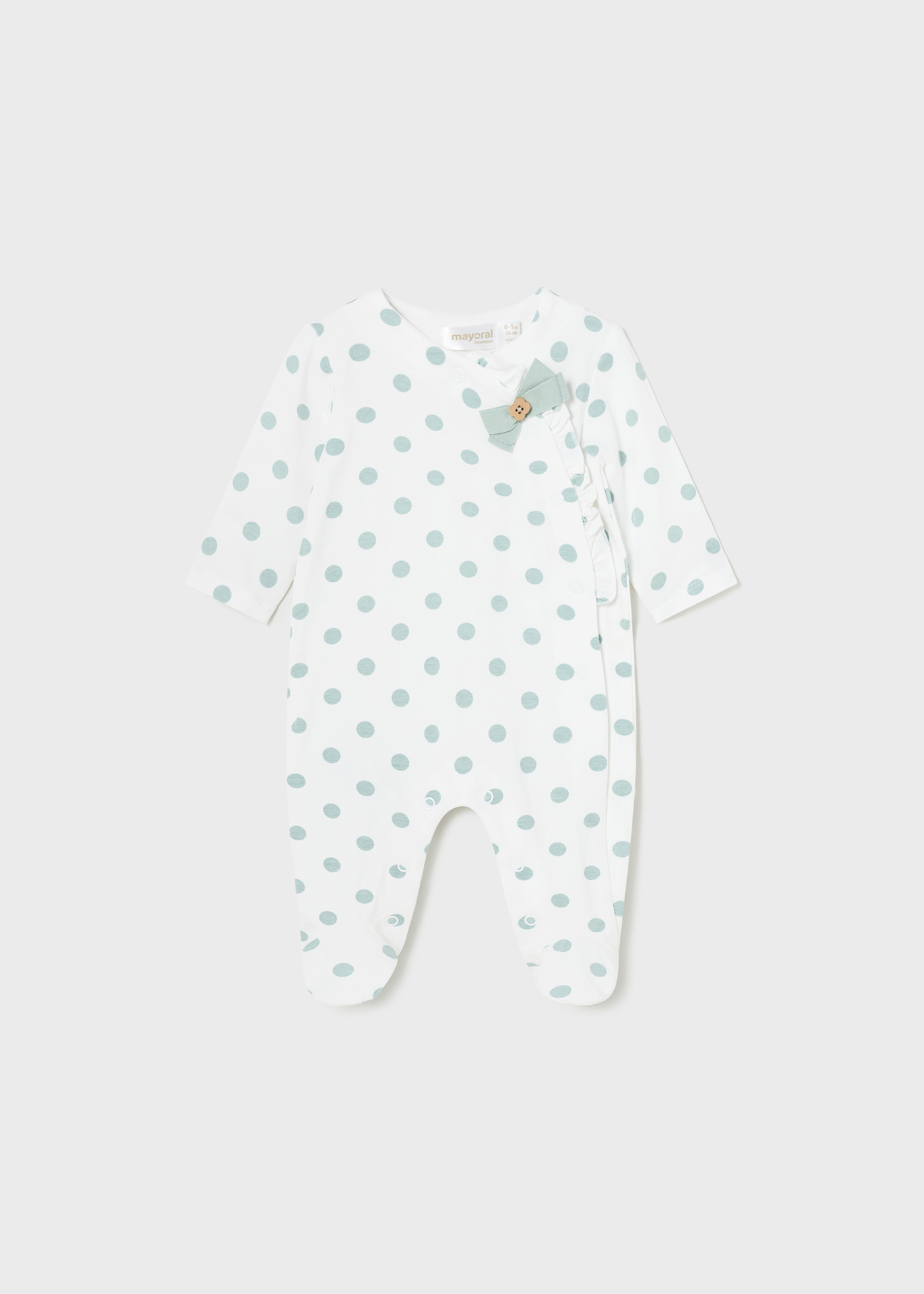 Conjunto de 2 macacões compridos Better Cotton para recém-nascidos, Nectar